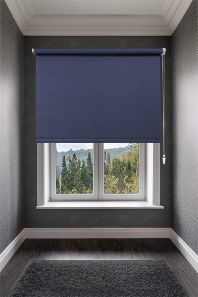 Mat Polyester Lacivert Stor Perde