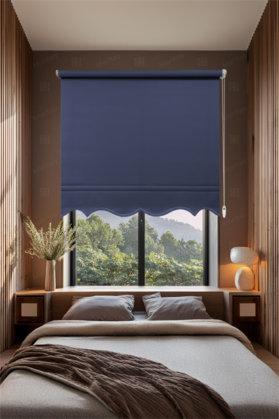 Mat Polyester Lacivert Stor Perde