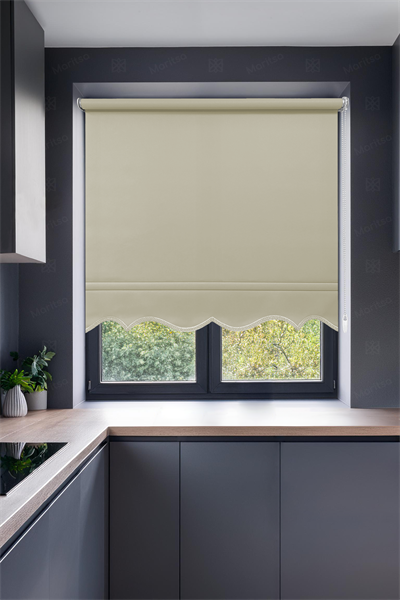 Mat Polyester Şampanya Stor Perde