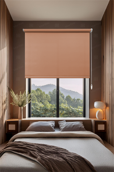 Mat Polyester Şeftali Stor Perde