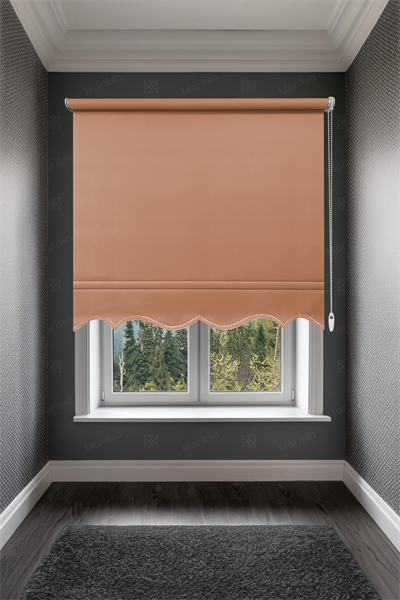 Mat Polyester Şeftali Stor Perde