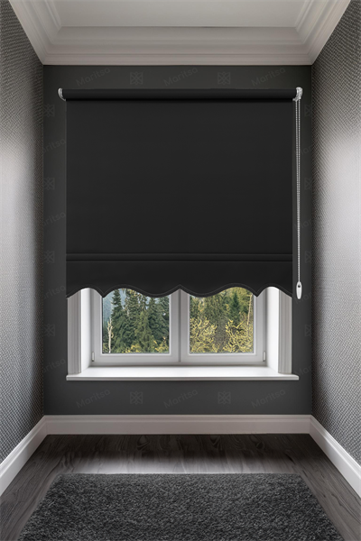 Mat Polyester Siyah Stor Perde