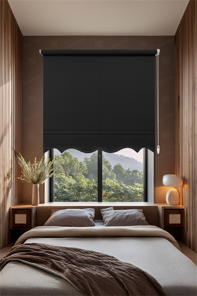 Mat Polyester Siyah Stor Perde