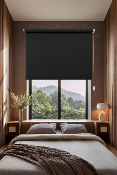 Mat Polyester Siyah Stor Perde