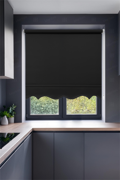 Mat Polyester Siyah Stor Perde