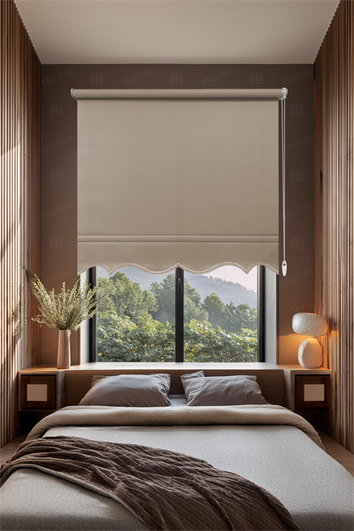 Mat Polyester Sütlü Kahve Stor Perde