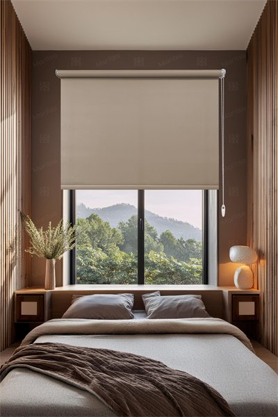 Mat Polyester Sütlü Kahve Stor Perde