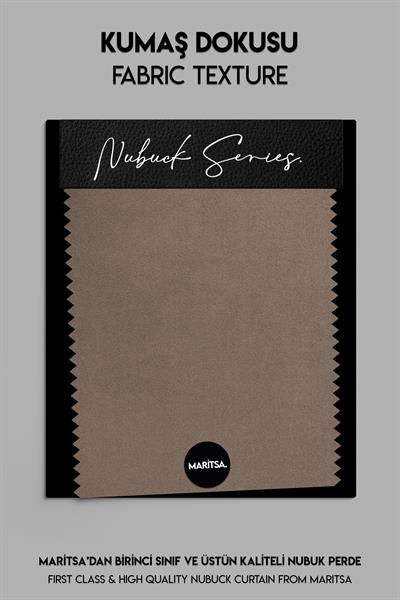 Nubuk Serisi Açık Kahve Fon Perde