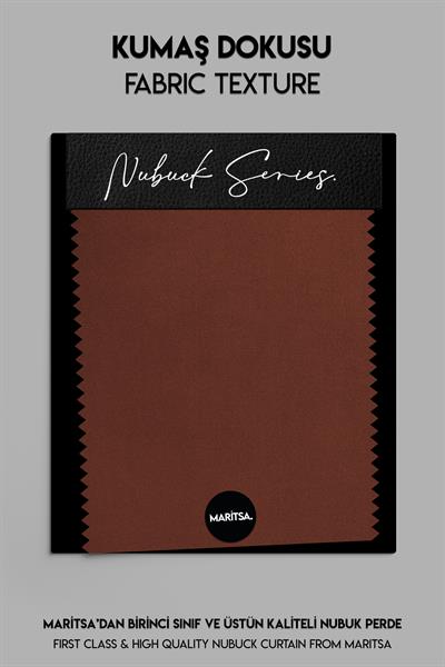 Nubuk Serisi Bakır Fon Perde