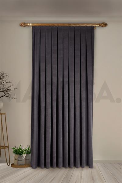 Nubuk Serisi Füme Fon Perde