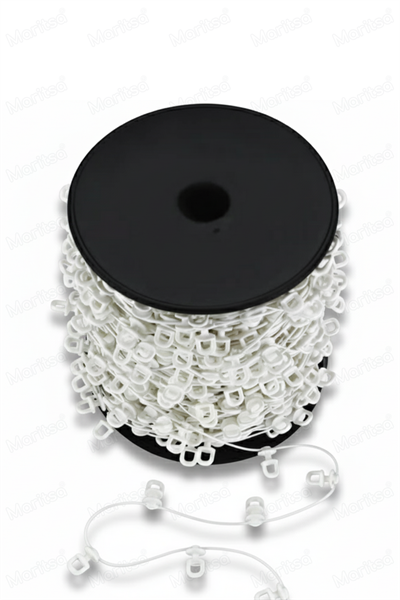 S Pile Perde Ruleti - İpli Korniş Düğmesi 