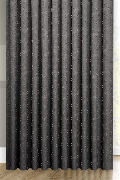 Soft Keten Serisi Helia Desen Gri Fon Perde