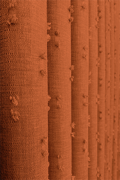 Soft Keten Serisi Helia Desen Kiremit Fon Perde