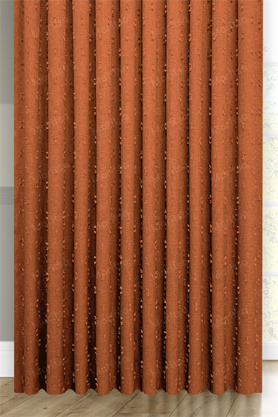 Soft Keten Serisi Helia Desen Kiremit Fon Perde