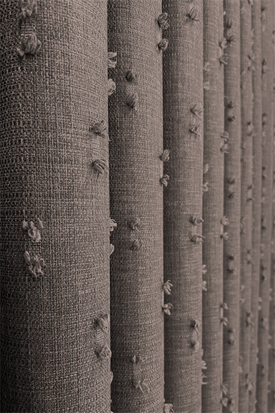 Soft Keten Serisi Helia Desen Sütlü Kahve Fon Perde