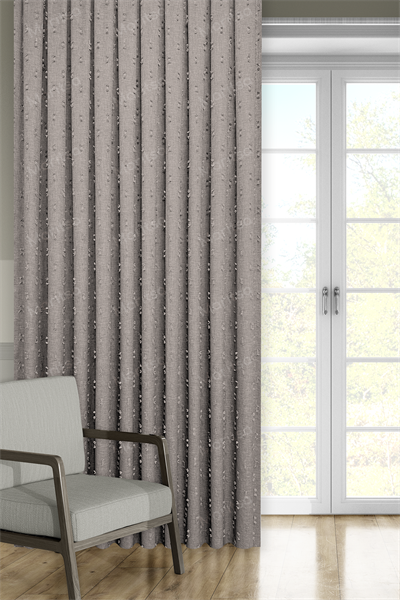 Soft Keten Serisi Helia Desen Vizon Fon Perde