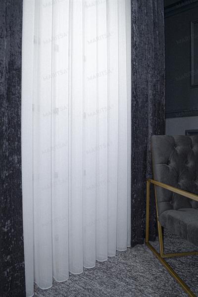 Sofya Serisi Fulya Desen Ekru Tül Perde