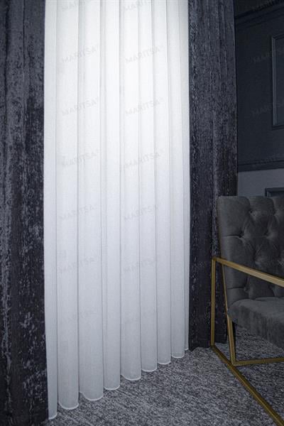 Sofya Serisi Zerrin Desen Ekru Tül Perde