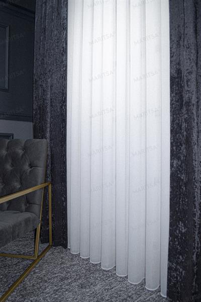 Sofya Serisi Zerrin Desen Ekru Tül Perde