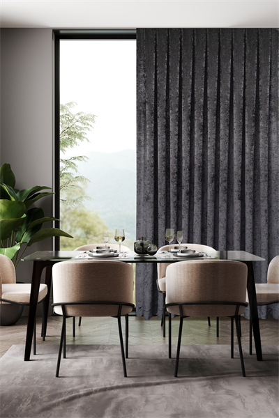 Şönil Serisi Kadife Görünümlü Fon Perde