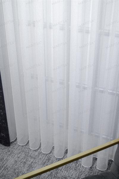 Varna Serisi Zambak Desen Ekru Tül Perde