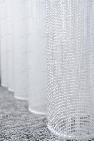 Varna Serisi Zambak Desen Ekru Tül Perde