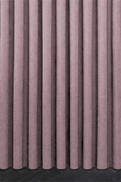 Velmatt Serisi Kadife Efektli Yüksek Gramajlı Gül Kurusu Fon Perde