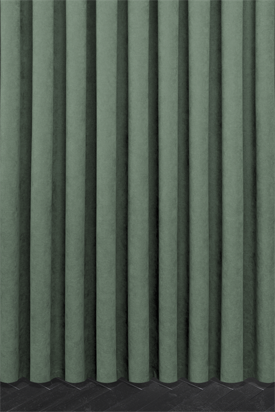 Velmatt Serisi Kadife Efektli Yüksek Gramajlı Yeşil Fon Perde