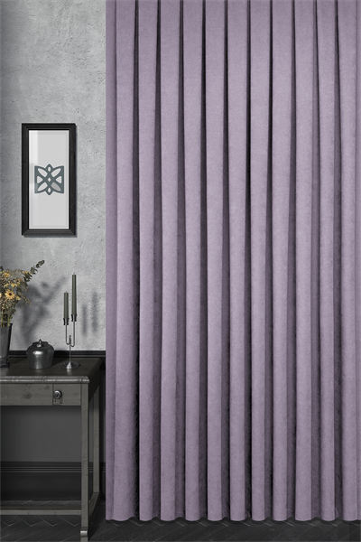 Velmatt Serisi Kadife Efektli Yüksek Gramajlı Lila Fon Perde