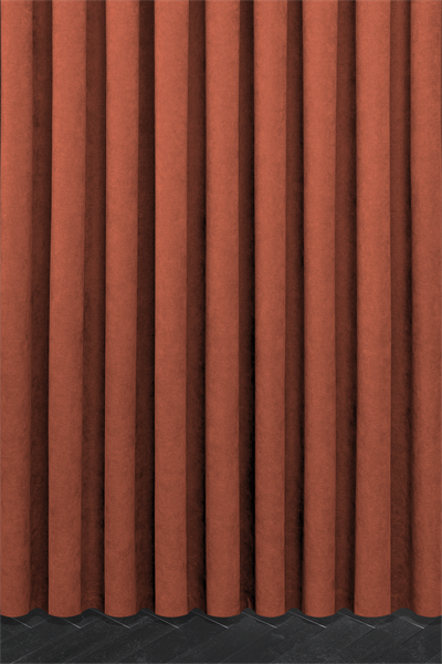 Velmatt Serisi Kadife Efektli Yüksek Gramajlı Nar Çiçeği Fon Perde