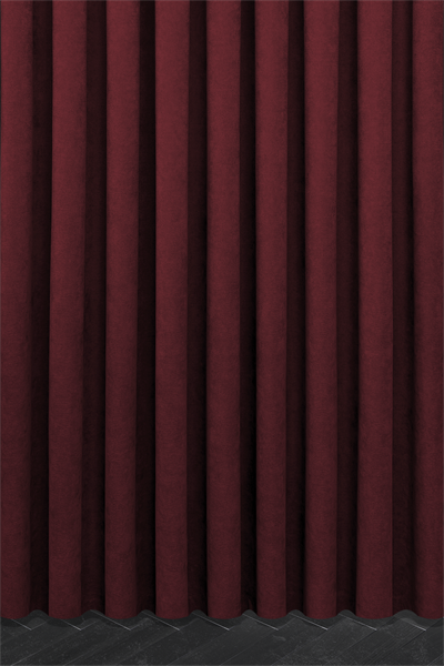 Velmatt Serisi Kadife Efektli Yüksek Gramajlı Bordo Fon Perde