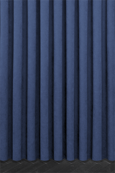 Velmatt Serisi Kadife Efektli Yüksek Gramajlı Lacivert Fon Perde