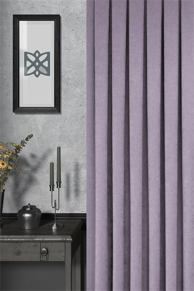 Velmatt Serisi Kadife Efektli Yüksek Gramajlı Lila Fon Perde