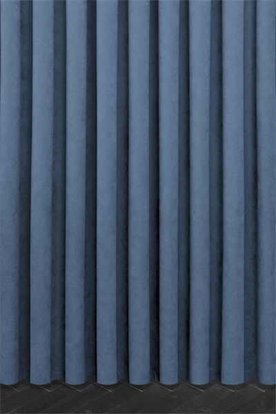 Velmatt Serisi Kadife Efektli Yüksek Gramajlı İndigo Fon Perde