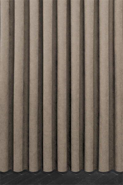 Velmatt Serisi Kadife Efektli Yüksek Gramajlı Kahve Fon Perde