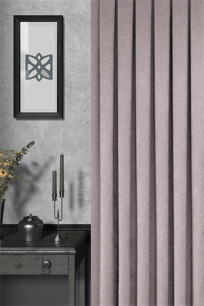 Velmatt Serisi Kadife Efektli Yüksek Gramajlı Pudra Fon Perde