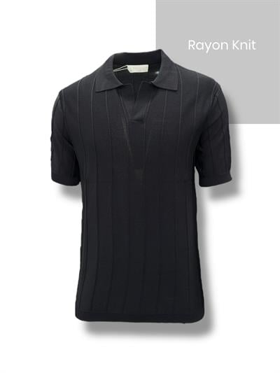 Çizgili Rayon T-shırt