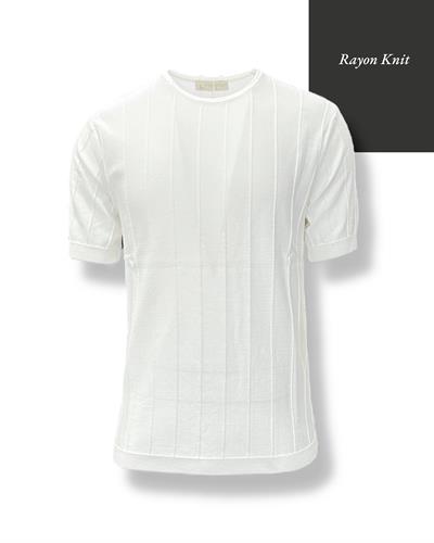 Gölge Çizgili Rayon Triko