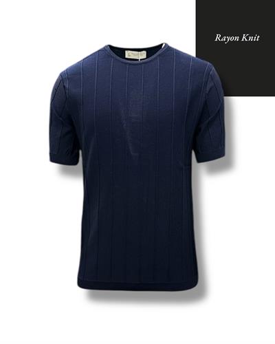 Gölge Çizgili Rayon Triko