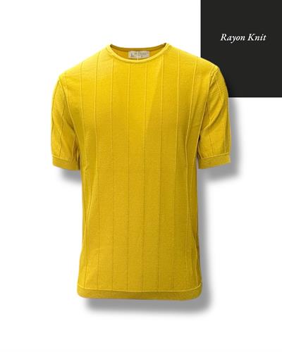 Gölge Çizgili Rayon Triko