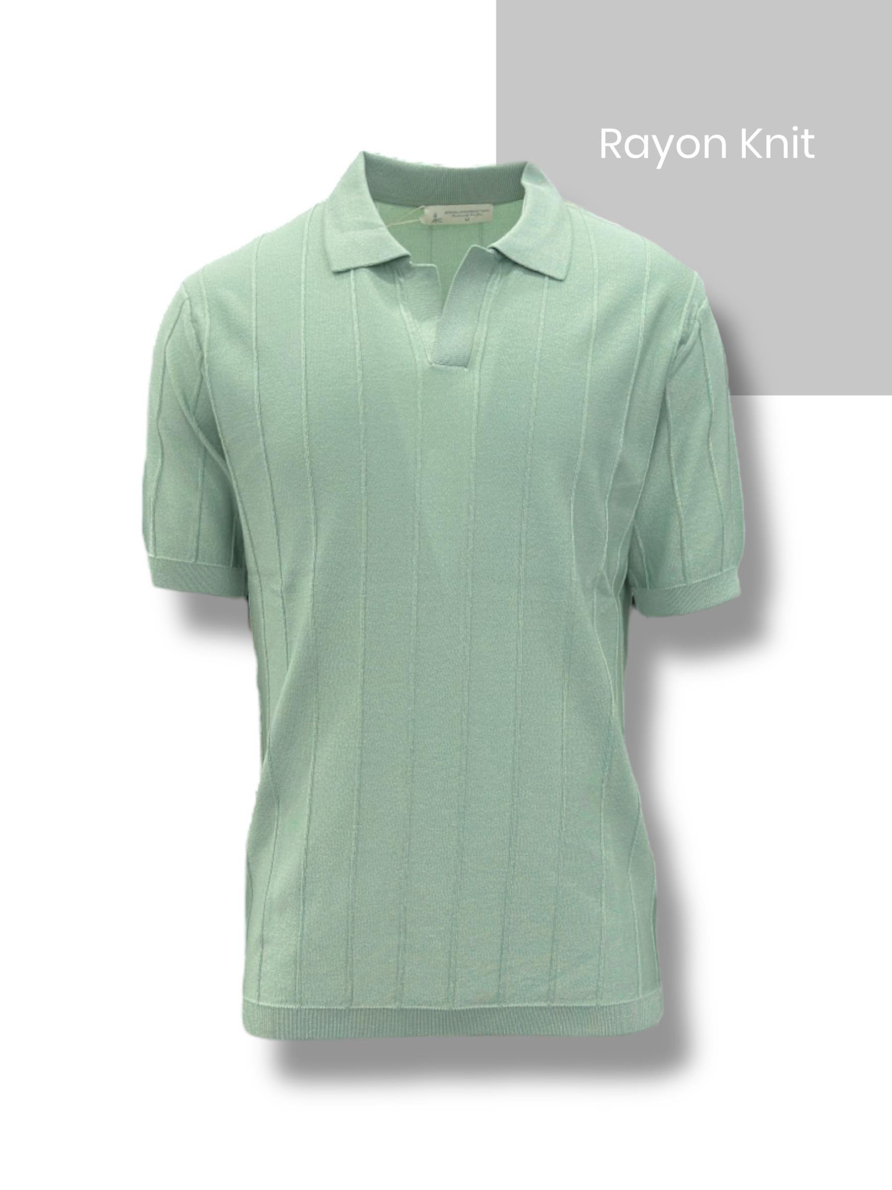 Çizgili Rayon T-shırt