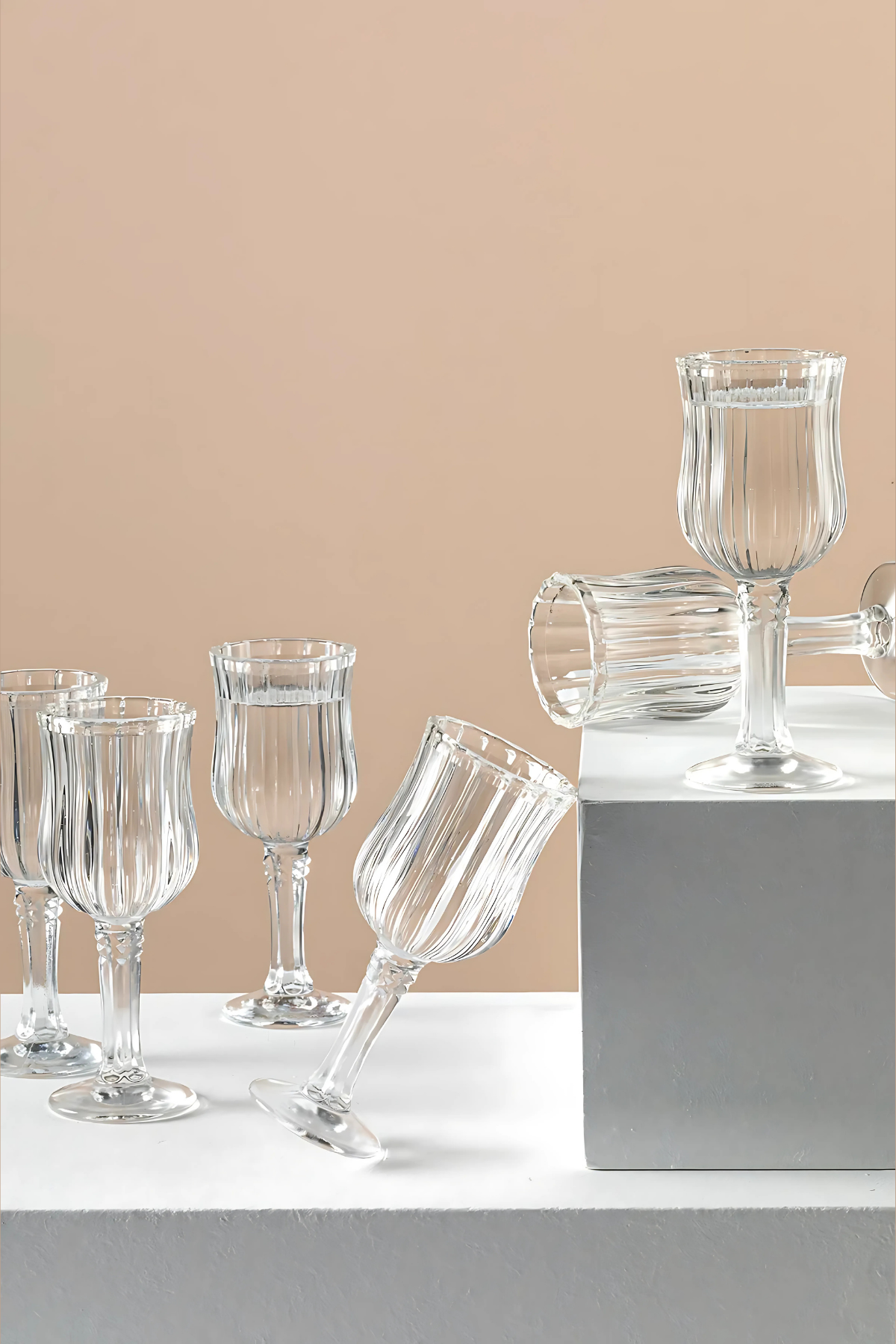 Elegant 6lı Kahve Yanı Su Bardağı