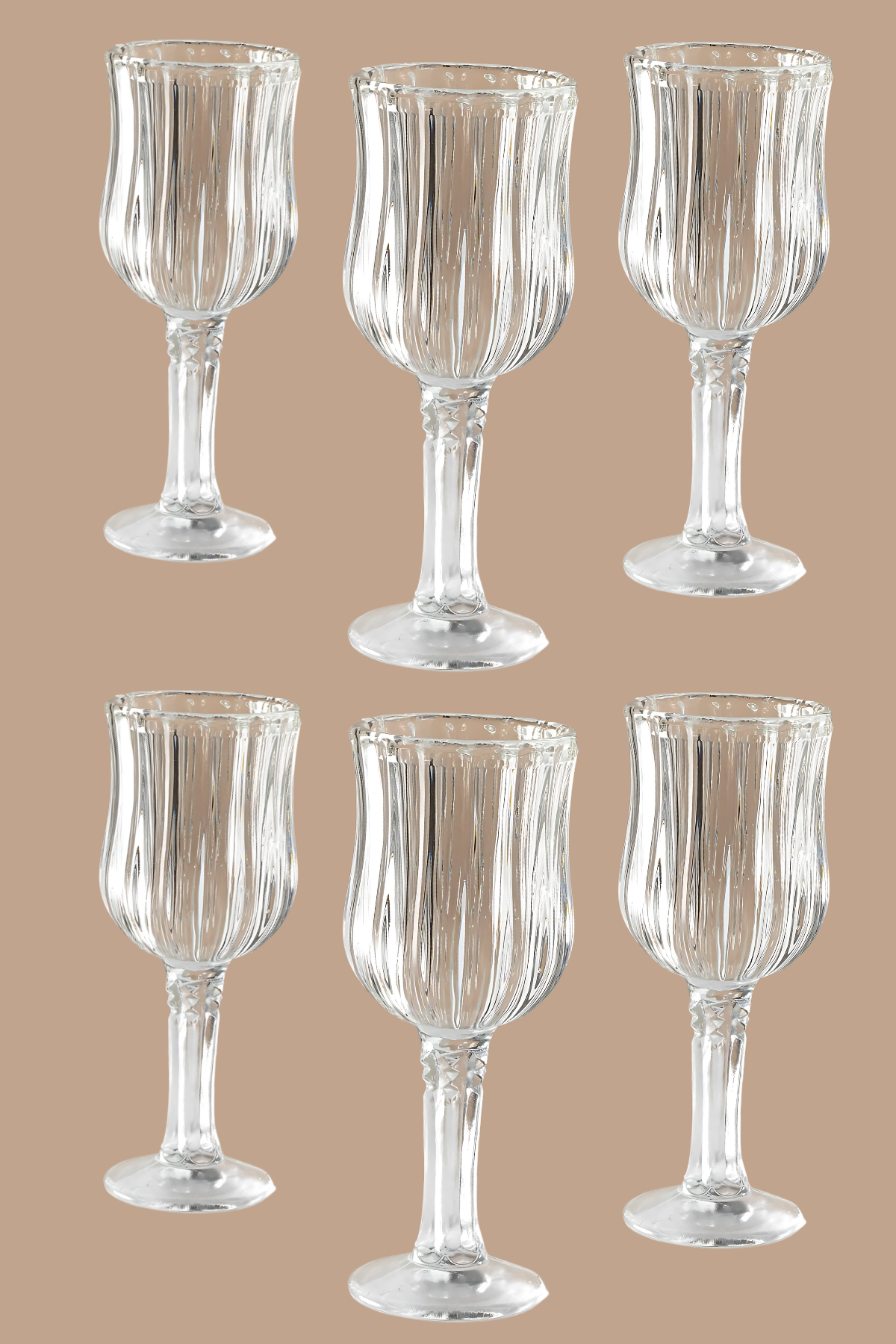Elegant 6lı Kahve Yanı Su Bardağı