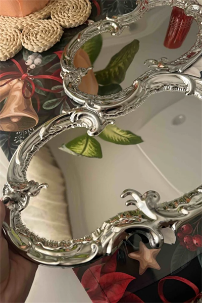 2 li Paslanmaz Çelik Artnova Servis, Çay, Kahve, ikramlık Ve Çeyizlik Sunum Tepsisi