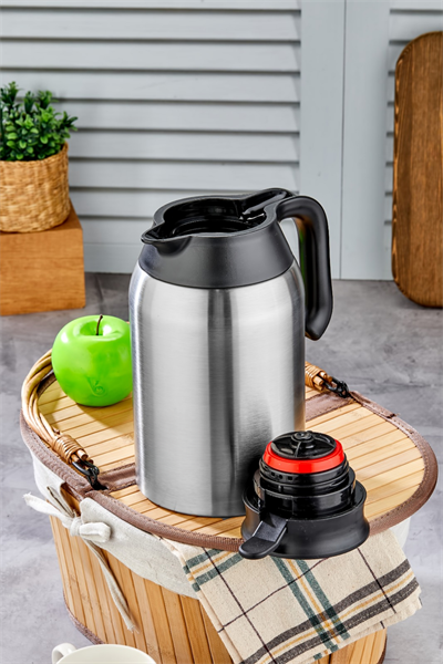 2 Litre Çift Kat Paslanmaz Çelik Termos – Çay & Kahve Termosu | Kamp, Piknik, Okul için Uygun