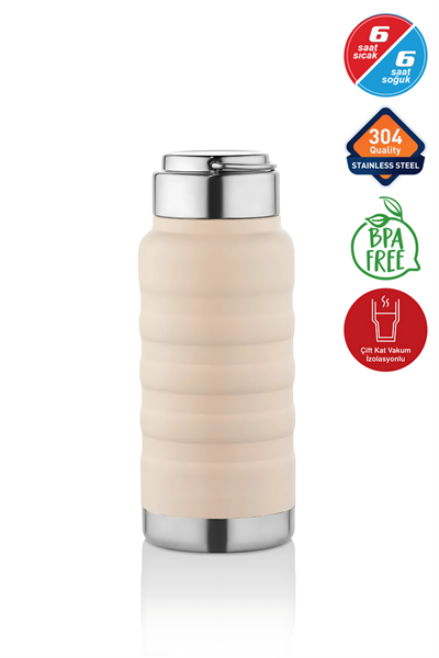 Yaren Style400 ml Paslanmaz Termos – Su, Meşrubat, Çay için | Okul, Kamp, İkram Kullanımı400 ml Pudra Paslanmaz Çelik Termos – Su, Meşrubat, Çay için | Kamp, Okul, Piknik, Servis & İkram