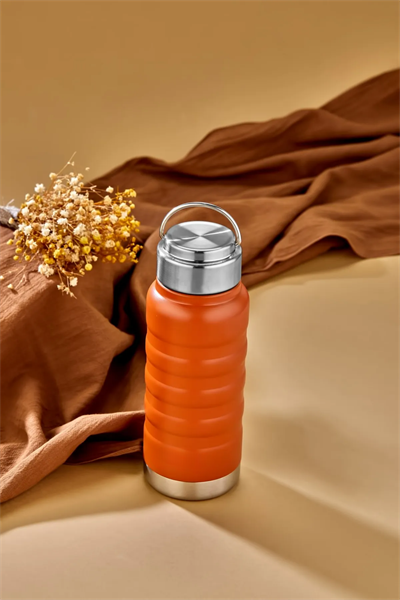 400 ml Turuncu Paslanmaz Çelik Termos – Su, Meşrubat, Çay için | Kamp, Okul, Piknik, Servis & İkram