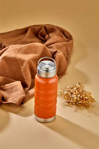 400 ml Turuncu Paslanmaz Çelik Termos – Su, Meşrubat, Çay için | Kamp, Okul, Piknik, Servis & İkram