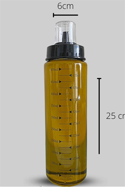Ahşap Standlı 2`li 500 Ml Damlatmaz Akıllı Cam Yağlık-sirkelik Seti