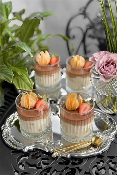 Lüx Paslanmaz Çelik Artnova Servis , Çay ,Kahve ,ikramlık ve Çeyizlik Sunum Tepsisi | Tek Kişilik